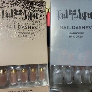 Red Aspen Nail Dashes Set